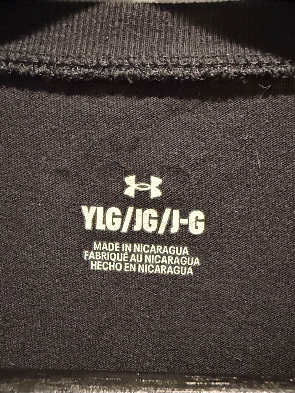 Under Armour Black Short-Sleeve Tee with Blue and Green Logo Graphic - Picture 2 of 3